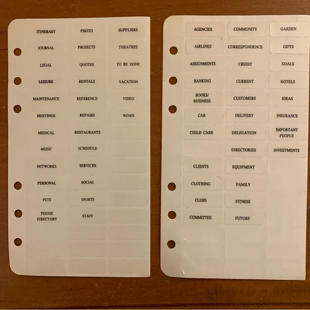 Free item: labels